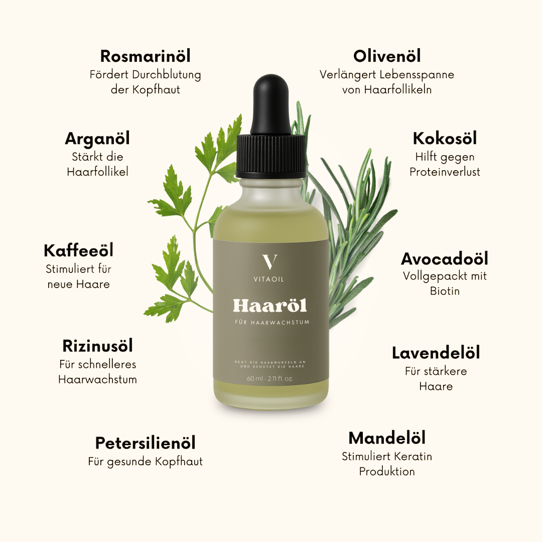 Veganes Haaröl für schnelles Wachstum